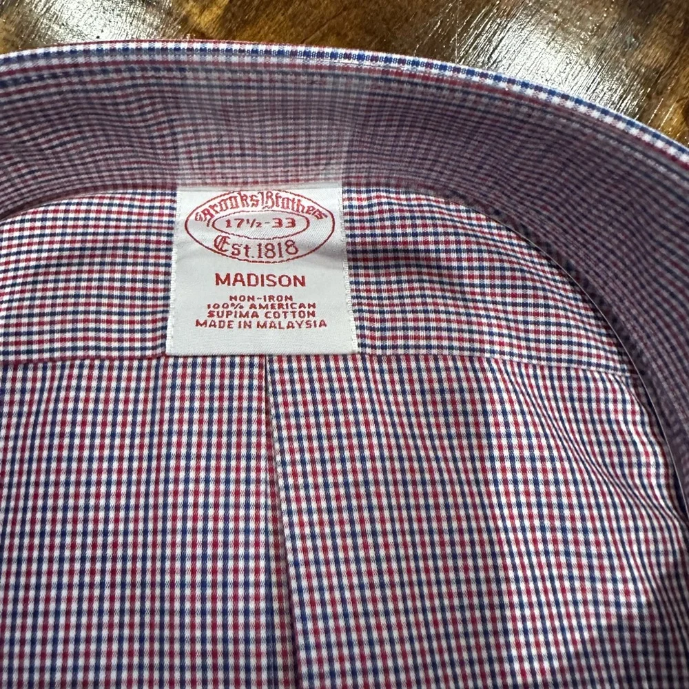 Brooks Brothers Multicolor Check Dress Shirt - Picture 2 of 3